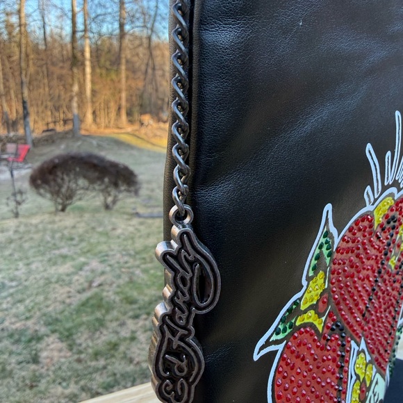 Ed Hardy NWT Heart and Love Design Black Bag - Picture 6 of 6